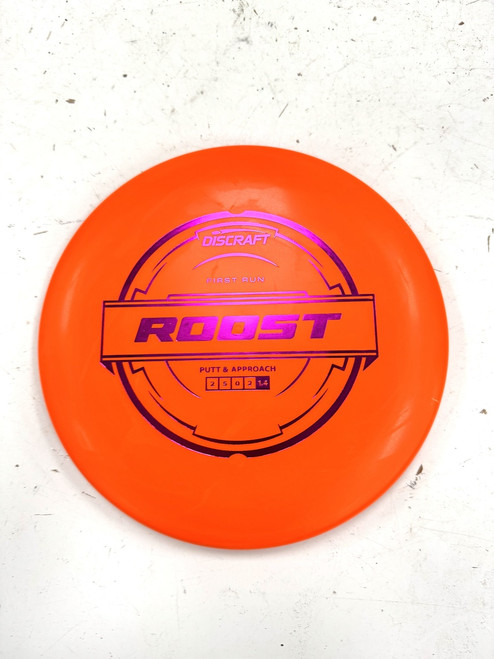 Vist Large View of Product Image Which is Used Discraft ROOST Disc Golf Putter Orange
