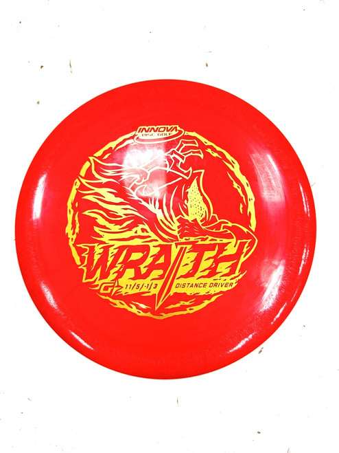 Vist Large View of Product Image Which is Used Innova G STAR WRAITH Disc Golf Driver Red