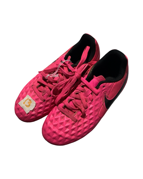 Vist Large View of Product Image Which is Used Nike Soccer Cleats Pink Youth 13.0