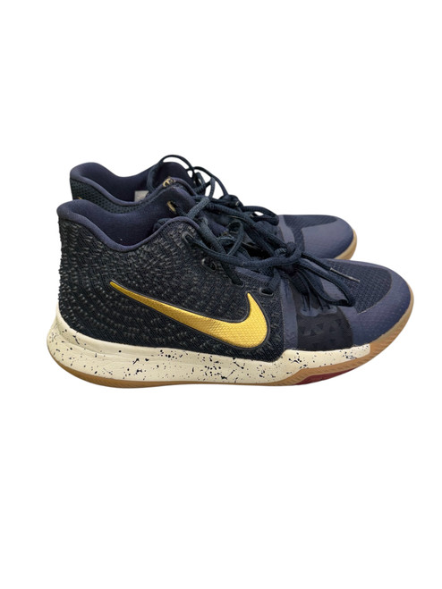 Vist Large View of Product Image Which is Used Nike Basketball Shoes Y Navy Blue Senior 5.5