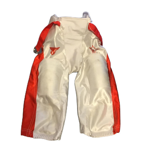Vist Large View of Product Image Which is Used Youth Integrated Football Pants White LG