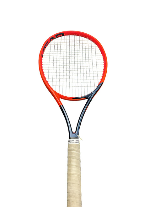 Vist Large View of Product Image Which is Used Head RADICAL Adult Tennis Racquet Orange 4 3/8"