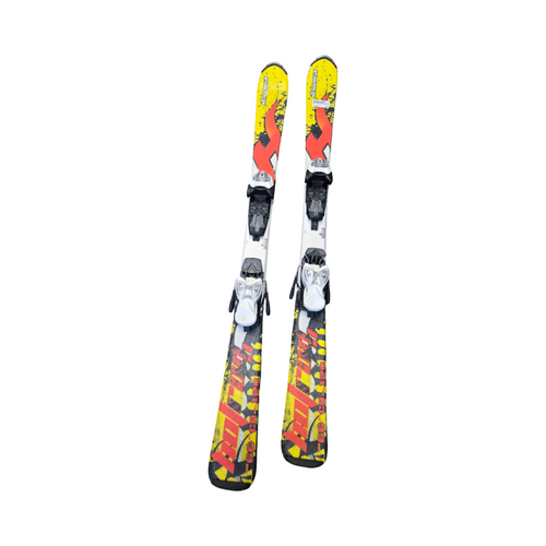 Vist Large View of Product Image Which is Used Nordica HOTROD J 120CM SKIS WITH BINDINGS Boys DH Ski/Binding None 120 cm