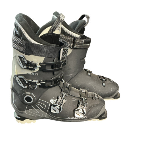 Vist Large View of Product Image Which is Used Salomon XPRO 100 Mens DH Ski Boot Black 305 MP - M12.5