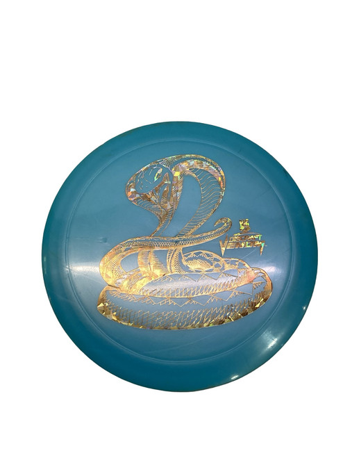 Vist Large View of Product Image Which is Used Discraft VENOM Disc Golf Driver Carolina Blue 174g