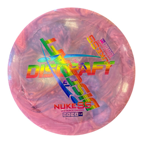 Vist Large View of Product Image Which is Used Discraft ESP NUKE Disc Golf Driver Pink 174g
