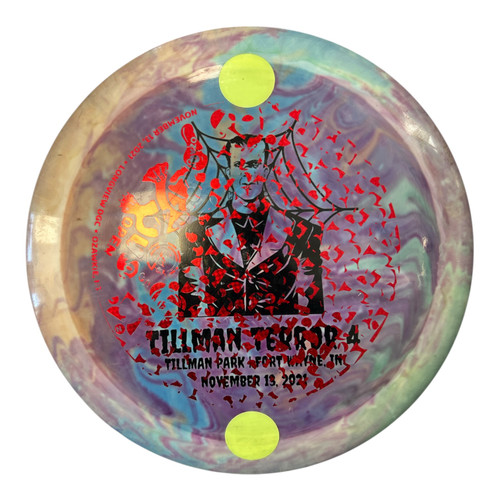 Vist Large View of Product Image Which is Used Discraft ESP FORCE Disc Golf Driver Purple 174g