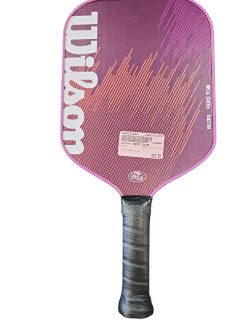 Vist Large View of Product Image Which is Used Wilson FIERCE TEAM Pickleball Racquet