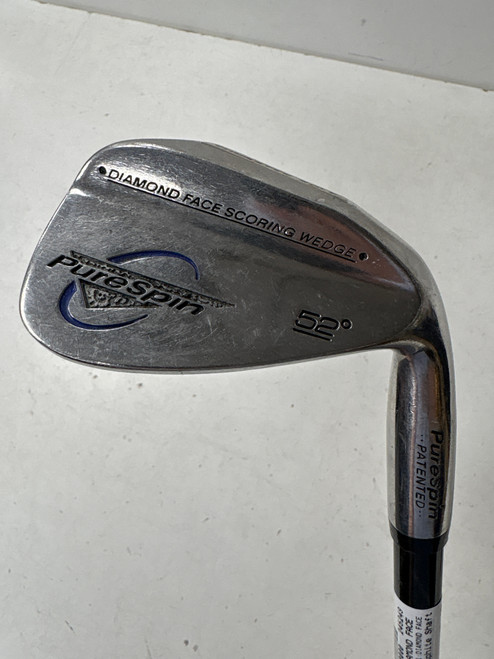 Vist Large View of Product Image Which is Used PureSpin DIAMOND FACE Golf Wedge Mens RH 52 Degree