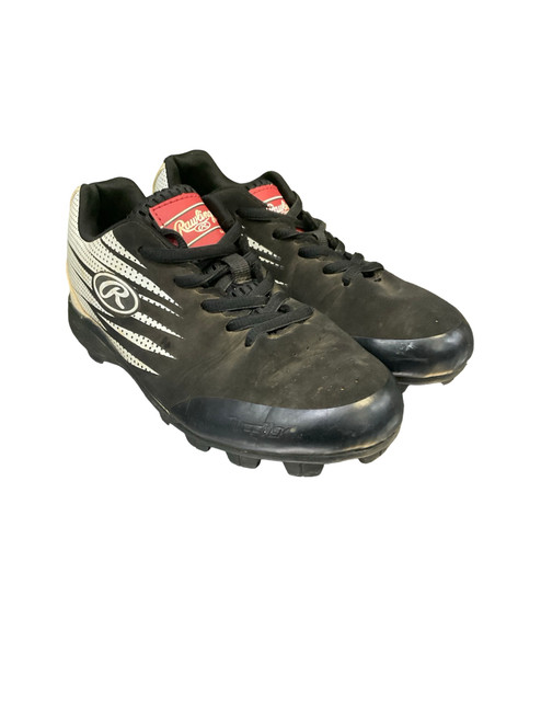 Vist Large View of Product Image Which is Used Rawlings BB/SB CLEATS BB/SB Cleats Black Junior 03