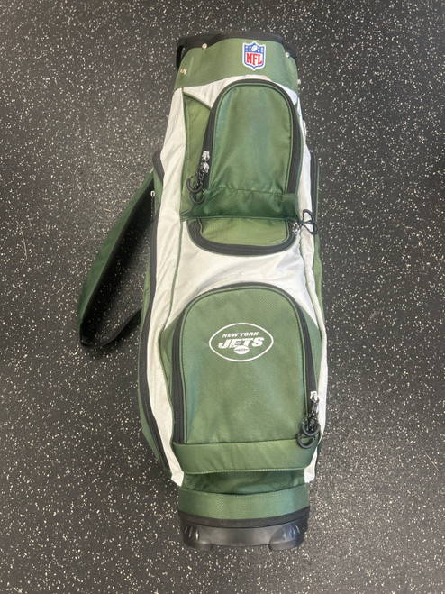 Vist Large View of Product Image Which is Used Wilson New York Jets CART BAG Mens Cart Bag Green