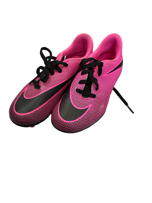 Vist Large View of Product Image Which is Used Nike Soccer Cleats Pink Youth 13.0