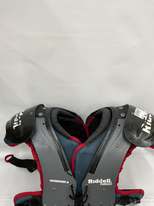 Vist Large View of Product Image Which is Used Riddell PURSUIT 2XL FB Shoulder Pads Black 2X
