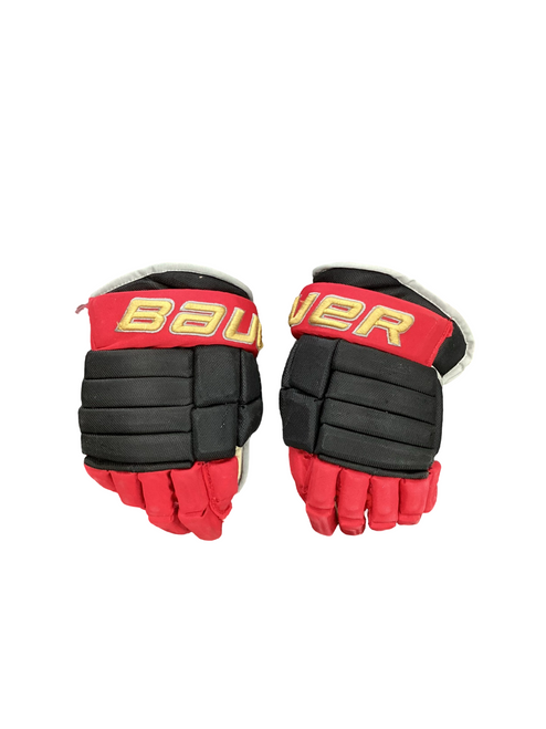 Vist Large View of Product Image Which is Used Bauer HOKEY GLOVES Senior Gloves Black 13"