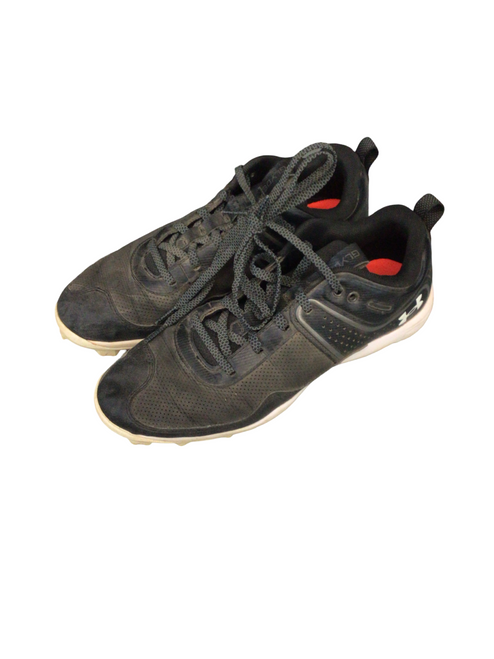 Vist Large View of Product Image Which is Used Under Armour BASEBALL BB/SB Cleats Black Senior 7.5