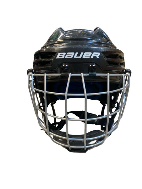 Vist Large View of Product Image Which is Used Bauer PRODIGY YTH Helmet Cage Combo Black MD