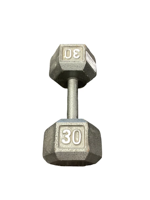 Vist Large View of Product Image Which is Used Hex Dumbbell (Each) 30 lb