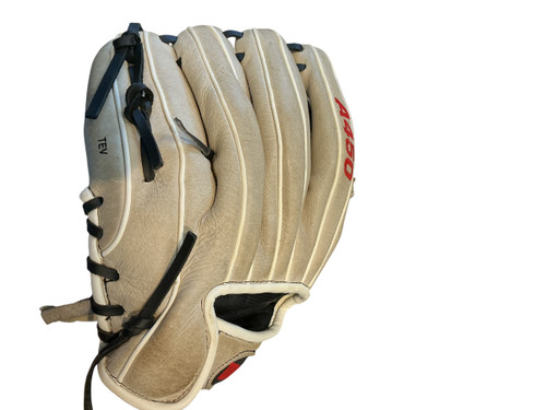 Vist Large View of Product Image Which is Used Wilson A450 BB/SB Glove RH Throw Grey 11 1/2"