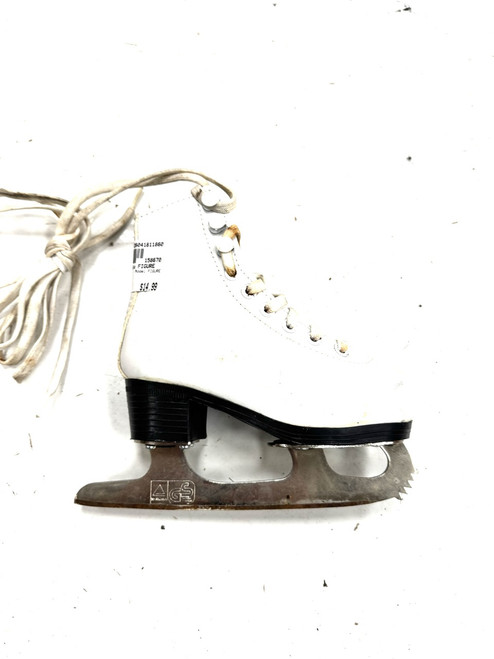 Vist Large View of Product Image Which is Used American Athletic FIGURE Girls Figure Skate White Youth 09.0