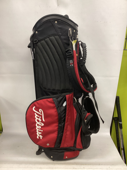 Vist Large View of Product Image Which is Used Titleist 6 SLOT Mens Stand Bag Black And Red