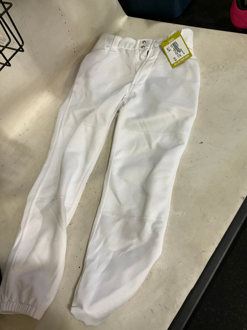 Vist Large View of Product Image Which is Used Mizuno BASEBALL PANTS YM BB/SB Pant Boys White MD