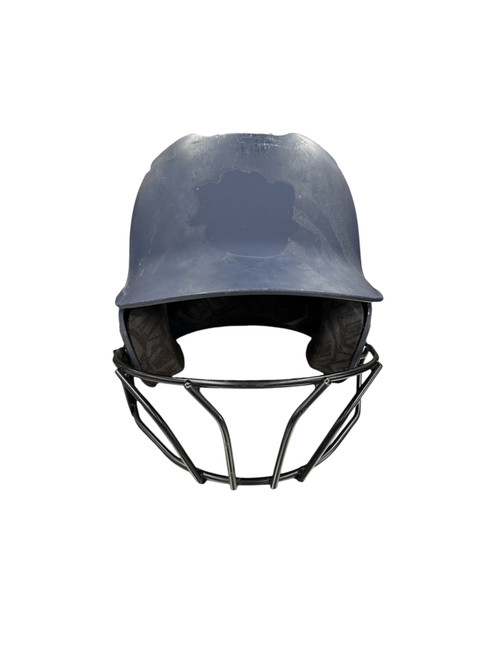 Vist Large View of Product Image Which is Used Evoshield HELMET W/MASK Batting Helmet w/Mask Navy Blue XL