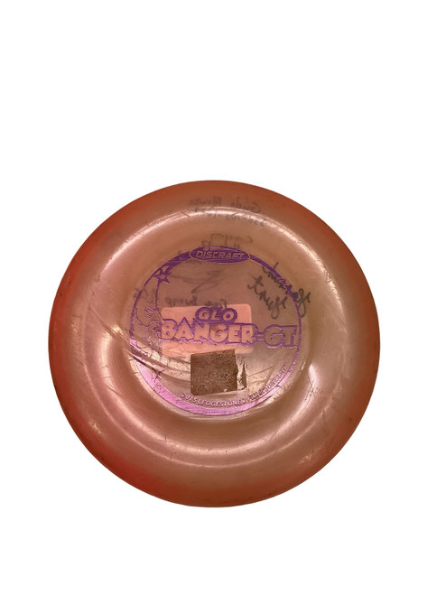 Vist Large View of Product Image Which is Used Discraft GLO BANGER GT Disc Golf Putter Orange