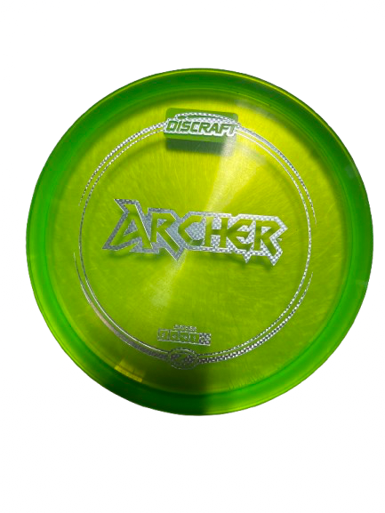 Vist Large View of Product Image Which is Used Discraft ARCHER - Z LINE Disc Golf Mid Range Neon Green