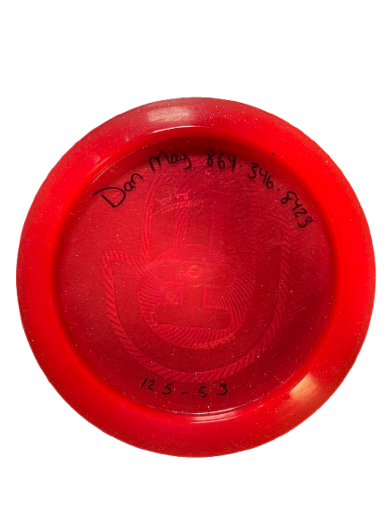 Vist Large View of Product Image Which is Used Dynamic Discs TRESSPASS - HANDEYE Disc Golf Driver Red
