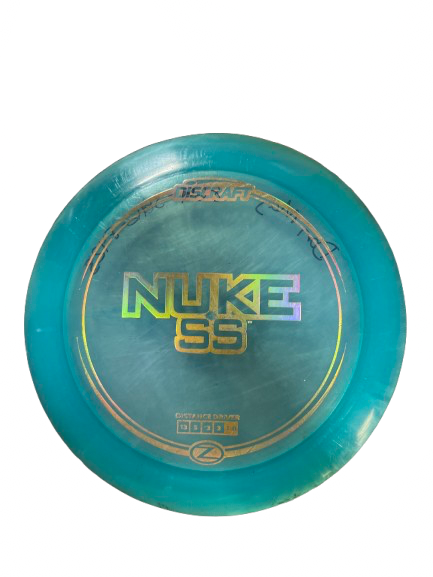 Vist Large View of Product Image Which is Used Discraft NUKE SS - Z LINE Disc Golf Driver Teal