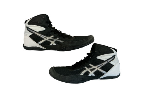 Vist Large View of Product Image Which is Used Asics Wrestling Shoes Black Senior 6