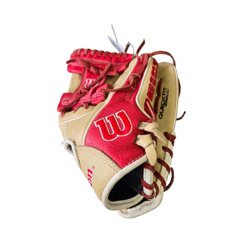 Vist Large View of Product Image Which is Used Wilson A500 11INCH GLOVE BB/SB Glove RH Throw Red 11"