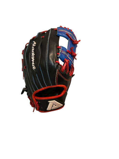 Vist Large View of Product Image Which is Used Akadema CUSTOM AFL11 BB/SB Glove RH Throw Black 11 1/2"