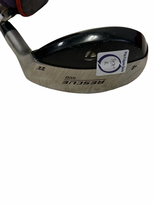 Vist Large View of Product Image Which is Used Taylormade RESCUE MID Mens 22deg Hybrid Club RH 4 Hybrid 39.75" w/ R-Flex Shaft