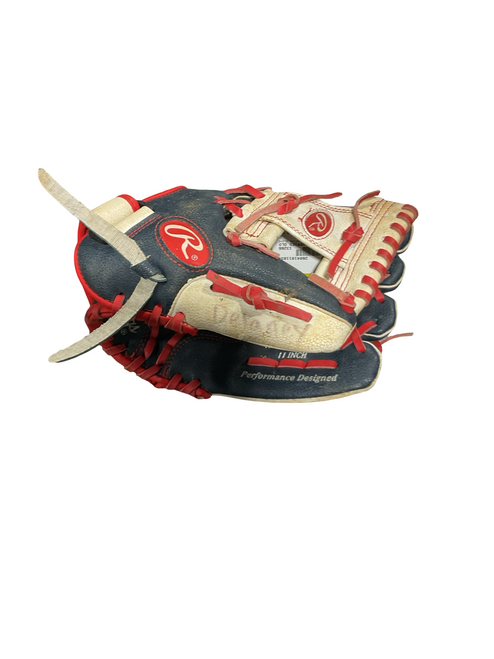 Vist Large View of Product Image Which is Used Rawlings PLAYER SERIES GLOVE BB/SB Glove RH Throw Navy Blue 11"