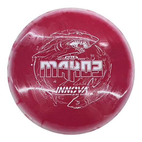 Vist Large View of Product Image Which is Used Innova HALO STAR MAKO3 Disc Golf Mid Range Red 175g