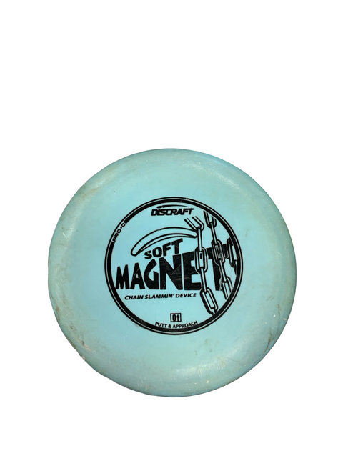 Vist Large View of Product Image Which is Used Discraft SOFT MAGNET Disc Golf Putter Carolina Blue
