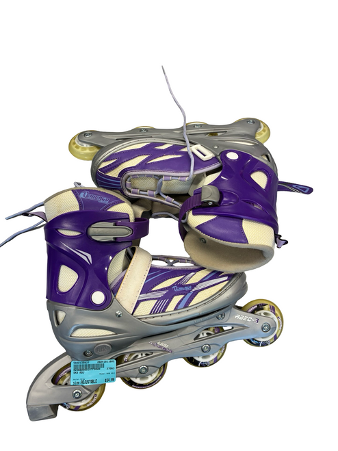 Vist Large View of Product Image Which is Used SK8 ADJ Senior Rec Fitness Skates Grey Adjustable