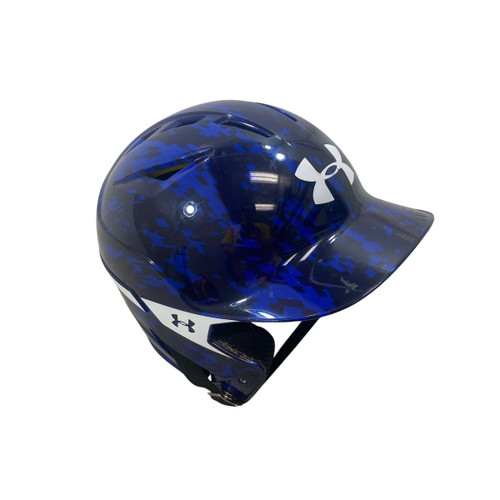 Vist Large View of Product Image Which is Used Under Armour BB HELMET UABH2-100 Batting Helmet No Mask Navy Blue SM
