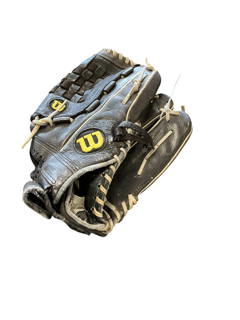 Vist Large View of Product Image Which is Used Wilson A730 AO730 14 BB/SB Glove RH Throw Brown 14"