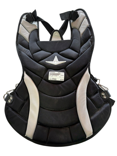 Vist Large View of Product Image Which is Used All Star 12-16 Catchers Chest Protector Black Intermed