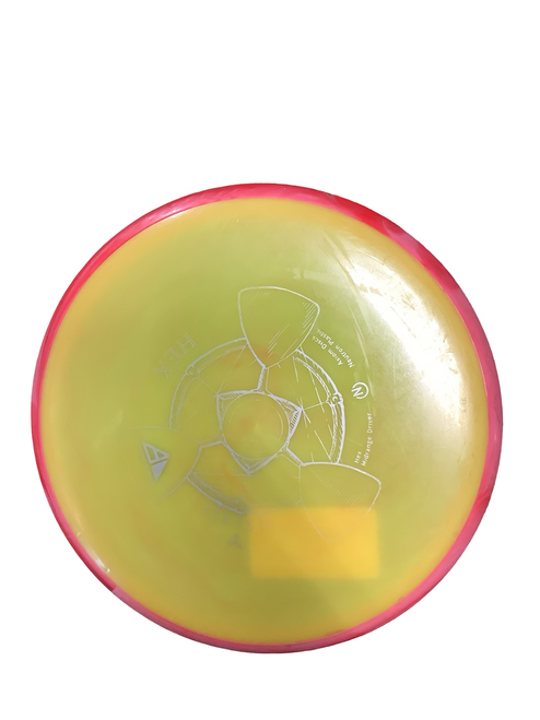 Vist Large View of Product Image Which is Used Axiom HEX Disc Golf Mid Range Gold 168g