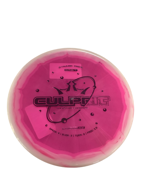 Vist Large View of Product Image Which is Used Dynamic Discs LUCID ICE ORBIT CULPRIT Disc Golf Mid Range Pink