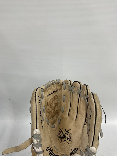 Vist Large View of Product Image Which is Used Rawlings H100BC BB/SB Glove RH Throw Beige 10"