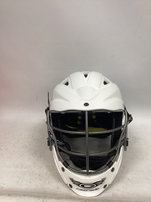 Vist Large View of Product Image Which is Used Cascade CS-R Lacrosse Helmet White One Size