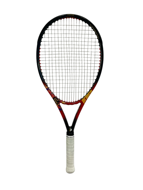 Vist Large View of Product Image Which is Used Prince Thunderbolt Adult 4 5/8" Tennis Racquet Red