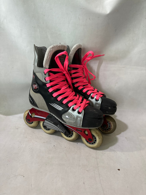Vist Large View of Product Image Which is Used Bauer BAUER VAPOR 2 HOCKEY ROLLERBLADES Senior Aggressive Skates Black Senior 8