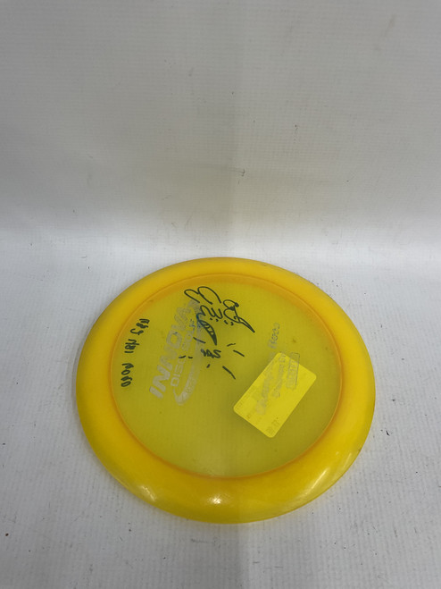Vist Large View of Product Image Which is Used Innova CHAMPION BOSS Disc Golf Driver Yellow
