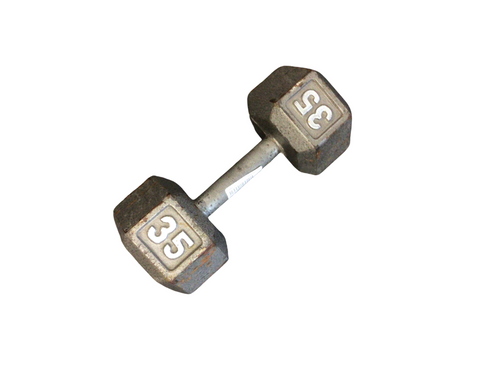 Vist Large View of Product Image Which is Used Hex Dumbbell (Each) 35 lb
