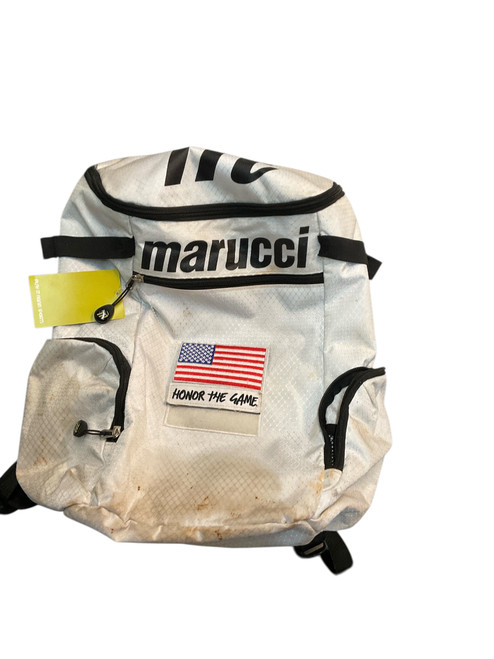 Vist Large View of Product Image Which is Used Marucci HONOR THE GAME BB/SB Player Backpack White
